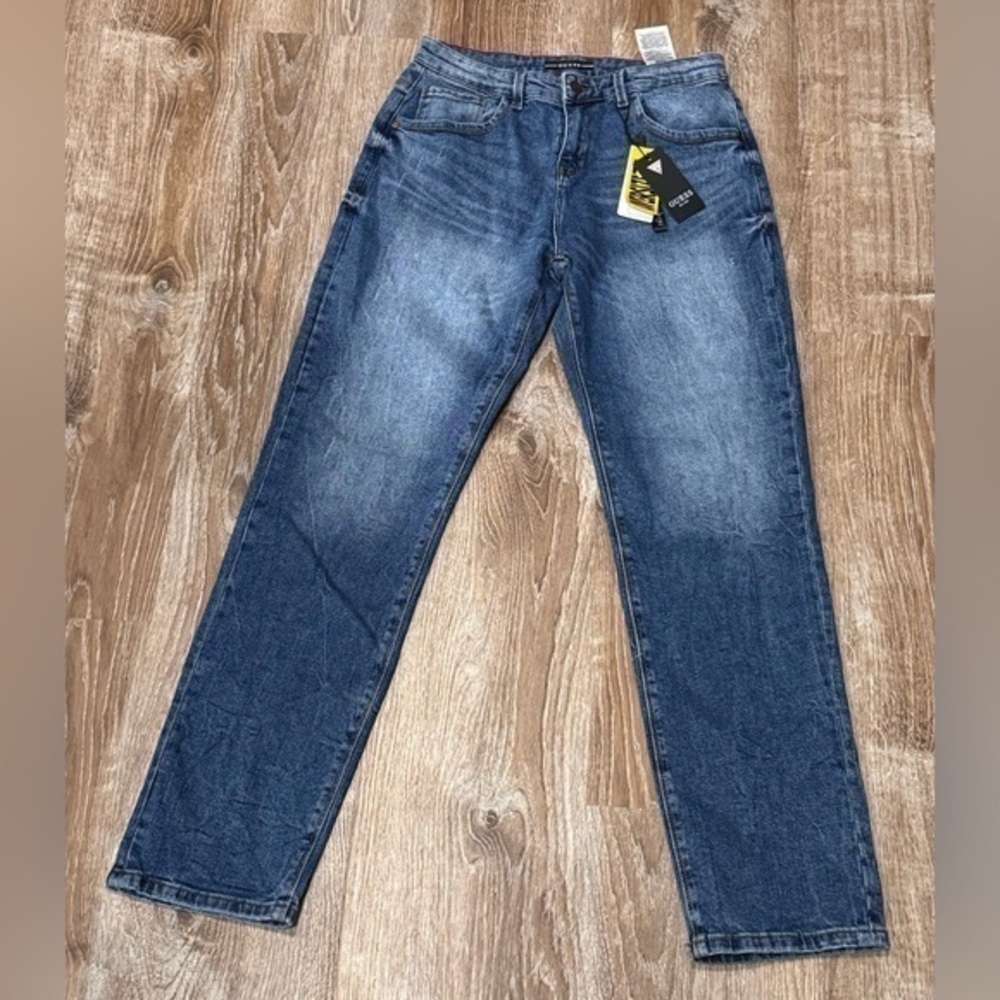 Guess oversize fit blue jeans